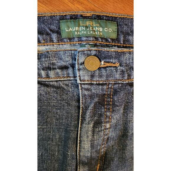 LRL Lauren Jeans Co Ralph Lauren Mid Rise Bootcut Jeans Blue Denim Women Size 10 - Picture 10 of 11